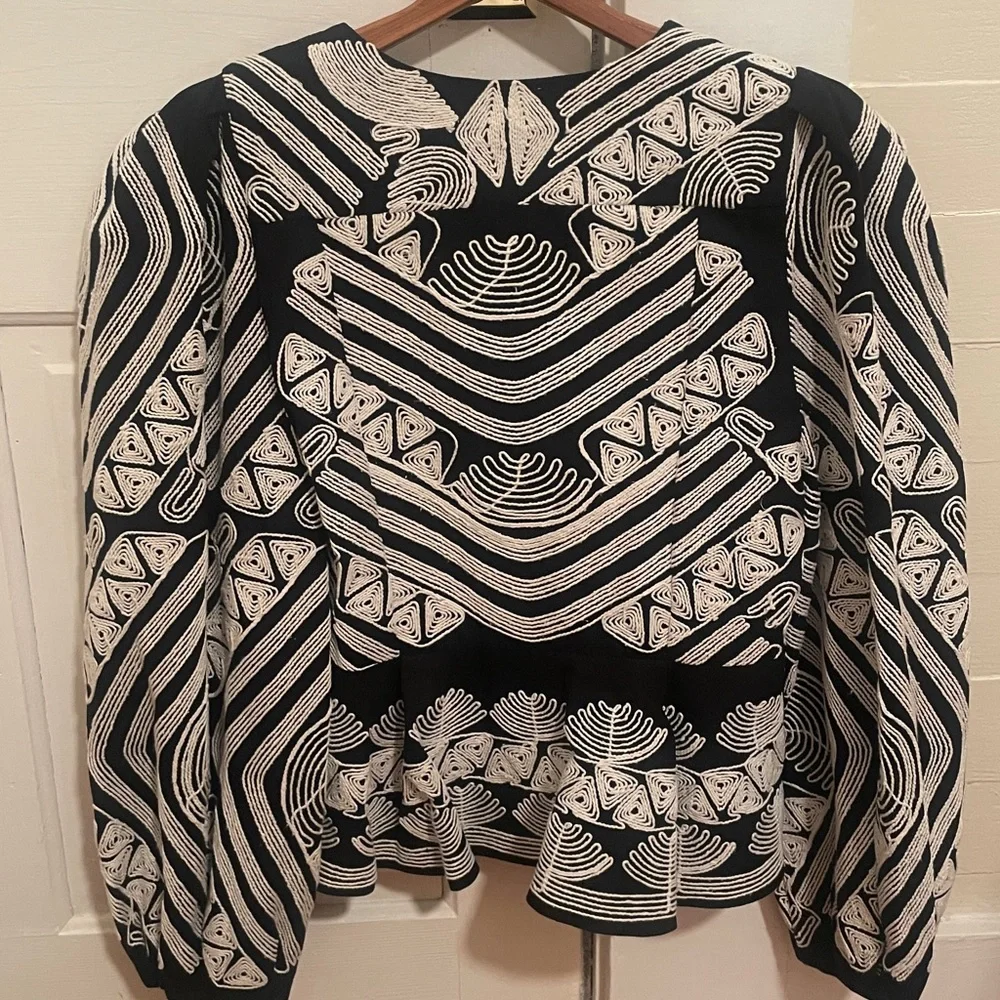 New Antonio Melani x Jennifer Sumko Kathleen Embroidered Twill Quilt Jacket 4 - Picture 8 of 14